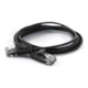 wantec UTP-Patchkabel Cat.6A 0,5m RJ45 2,8mm schwarz