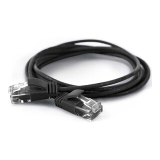 wantec UTP-Patchkabel Cat.6A 3,0m RJ45 2,8mm sw 7316