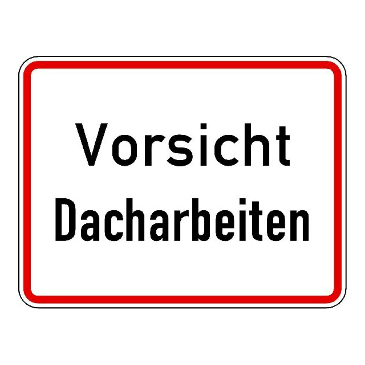 Warn- und Hinweißchild 20, 650x500mm andere Str.Seite nutzen RAL-Gütezeichen Folie RA1