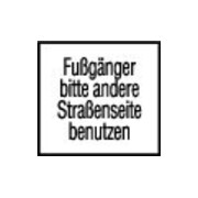 Warn- und Hinweißchild 24, 600x330mm utiliser l'autre côté RAL-Gütezeichen film RA2