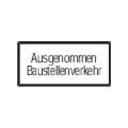 Warn- und Hinweißchild 47, 600x330mm ausgen. Baustellenverkehr RAL-Gütezeichen Folie RA1