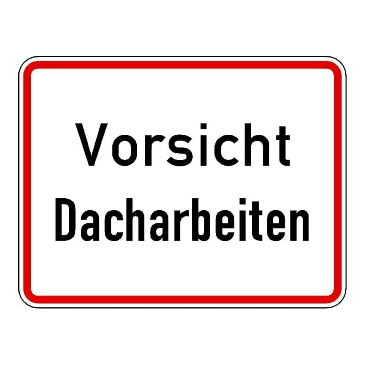 Warn- und Hinweisschild 47, 600x330mm excl. circulation chantier Film RAL-Gütezeichen RA1