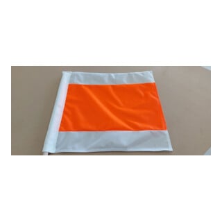 Warnflagge 75x75cm mit Holzstiel 100cm