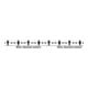 Warnmarkierungsband PVC Bitte Abstand halten! weiß/schwarz L.66m B.50mm Rl.IKS