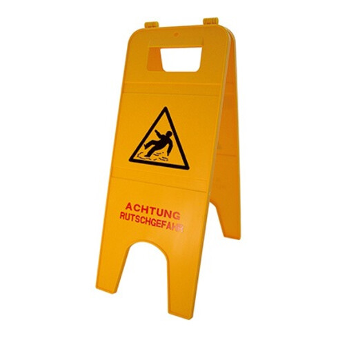 Warnschild Achtung Rutschgefahr 57cm 2teilig gelb
