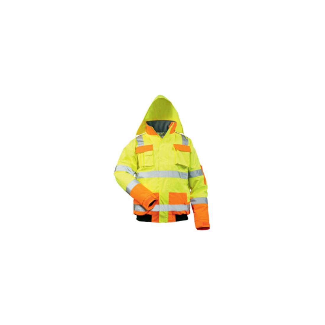 Warnschutz-Pilotenjacke Mats Gr. M gelb/orange 100% PES Feldtmann