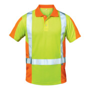Warnschutz-Poloshirt Zwolle Gr. XL gelb/orange 75% PES/25% CO Feldtmann