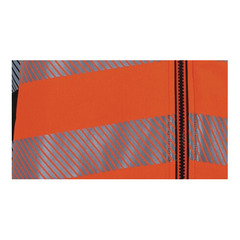 Warnschutzsoftshelljacke Prevent® Trendline orange/schwarz schwarz