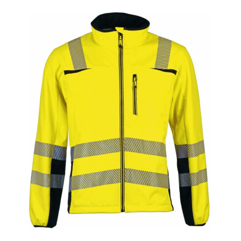 Warnschutz-Softshelljacke Prevent® Trendline Gr.XXL gelb/schwarz