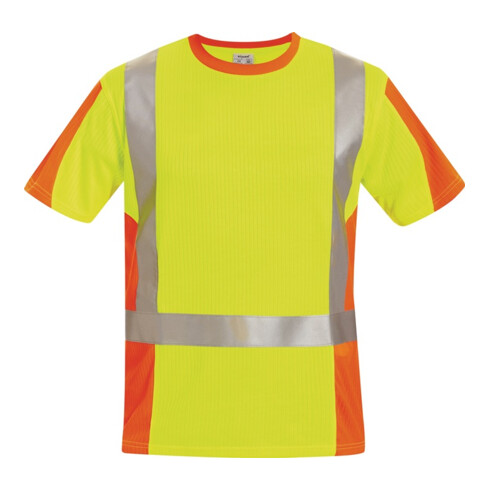 Warnschutz T-Shirt Utrecht Gr. XL gelb/orange 75% PES/25 CO Feldtmann