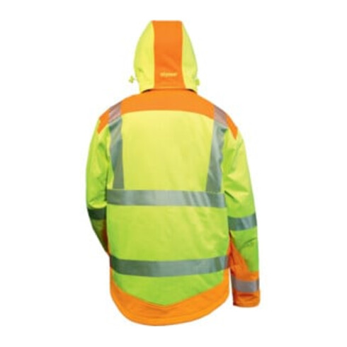 Warnschutzsoftshelljacke Rickmer Gr.L gelb/orange FELDTMANN