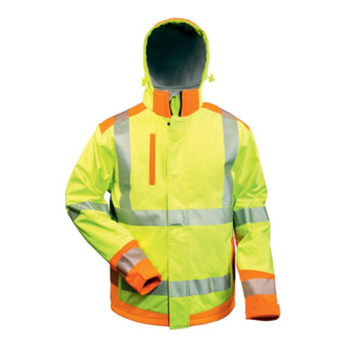 Warnschutzsoftshelljacke Rickmer Gr.M gelb/orange ELYSEE