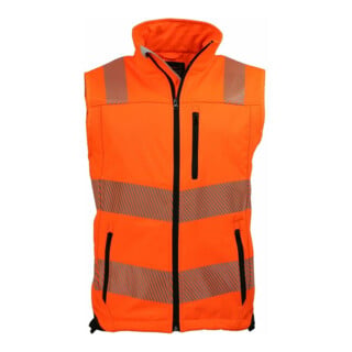 Warnweste, Gr. M orange/schwarz Gr. M