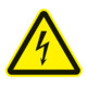 Warnzeichen ASR A1.3/DIN EN ISO 7010 200mm Warnung v.elektrischer Spannung Folie-1