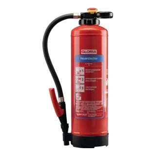 Wasserfeuerlöscher 6 kg aufladb.Brandkl.34 A m.Wandh.