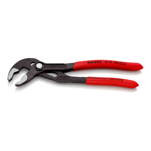 Wasserpumpenzange Cobra L.180mm Spann-W.36mm pol. m.Ku.-Überzug SB Knipex