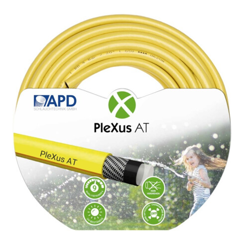 Wasserschlauch Plexus AT gelb, 3/4", 25m mit 2 Klauen-Kupplungen APD