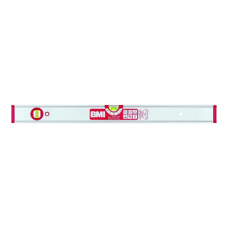 Wasserwaage ALUSTAR 60cm Alu.silber ± 0,5 mm/m BMI