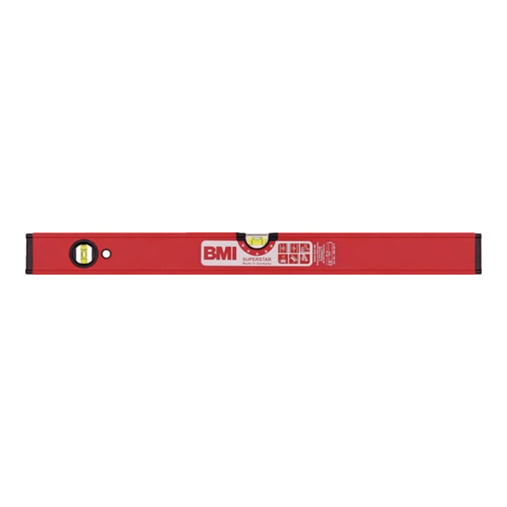 Wasserwaage SUPERSTAR 180cm Alu.rot ± 0,5 mm/m BMI