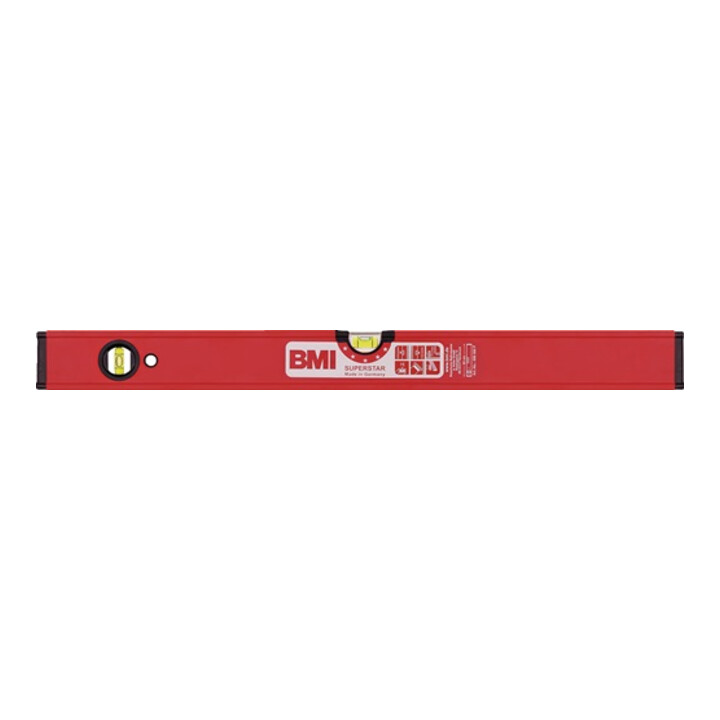 Wasserwaage SUPERSTAR 40cm Alu.rot ± 0,5 mm/m BMI