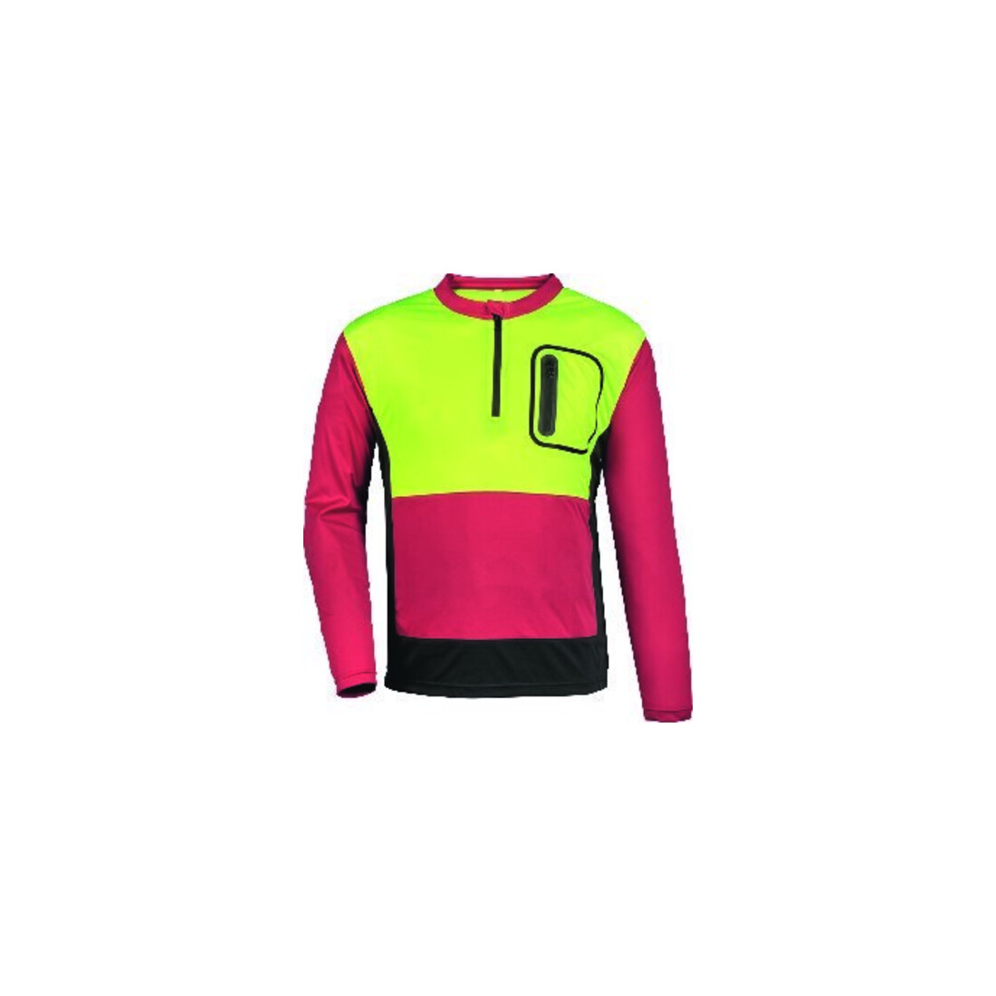 WATEX Forst-Shirt Forest Jack rouge, taille S, rouge/anthracite/jaune