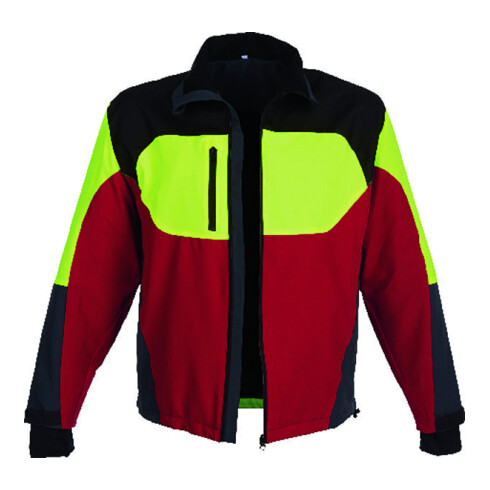 WATEX Stretchjacke Forest Jack Red,Gr.3XL,rot/anth./gelb