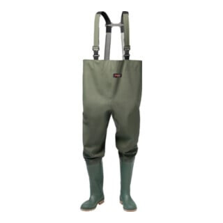 Wathose olivgrün PVC auf Polyester-Trägergewebe