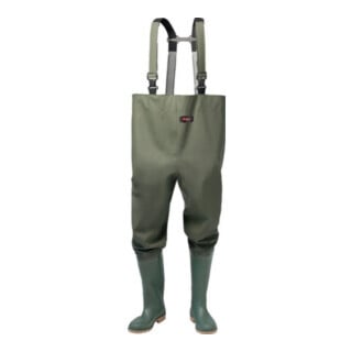 Wathose olivgrün PVC auf Polyester-Trägergewebe