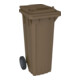 WAVE Bac à déchets 80 l plastique marron-1