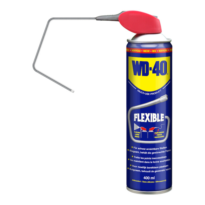 WD-40 huile multifonctionnelle 400 ml tête de pulvérisation Flexi Straw