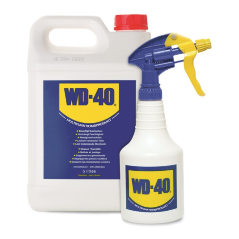WD-40 Multifunktionsprodukt Kanister 5l + Zerstäuber