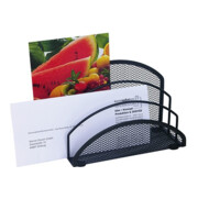 WEDO Briefständer Office 65301 18,5x8,5x12,5cm Drahtmetall schwarz-1