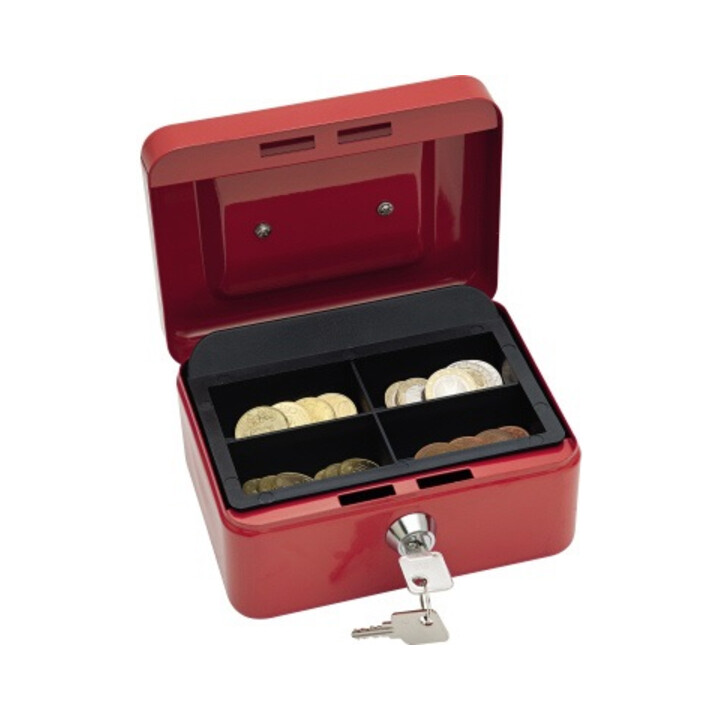 WEDO Geldkassette 145102X 15,2x11,5x8cm Größe 1 rot