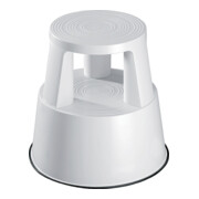 WEDO Tabouret roulant noir mat avec charge max. 425/430 mm H, Ø haut 290 mm, Ø bas 440 mm