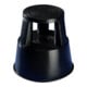 WEDO Tabouret roulant noir mat avec charge max. 425/430 mm H, Ø haut 290 mm, Ø bas 440 mm-3
