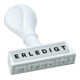 WEDO Textstempel ERLEDIGT 19316 45mm Kunststoff weiß