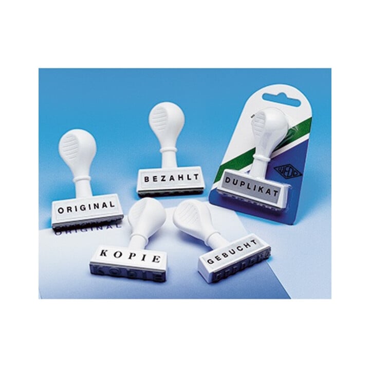 WEDO Textstempel ERLEDIGT 19316 45mm Kunststoff weiß