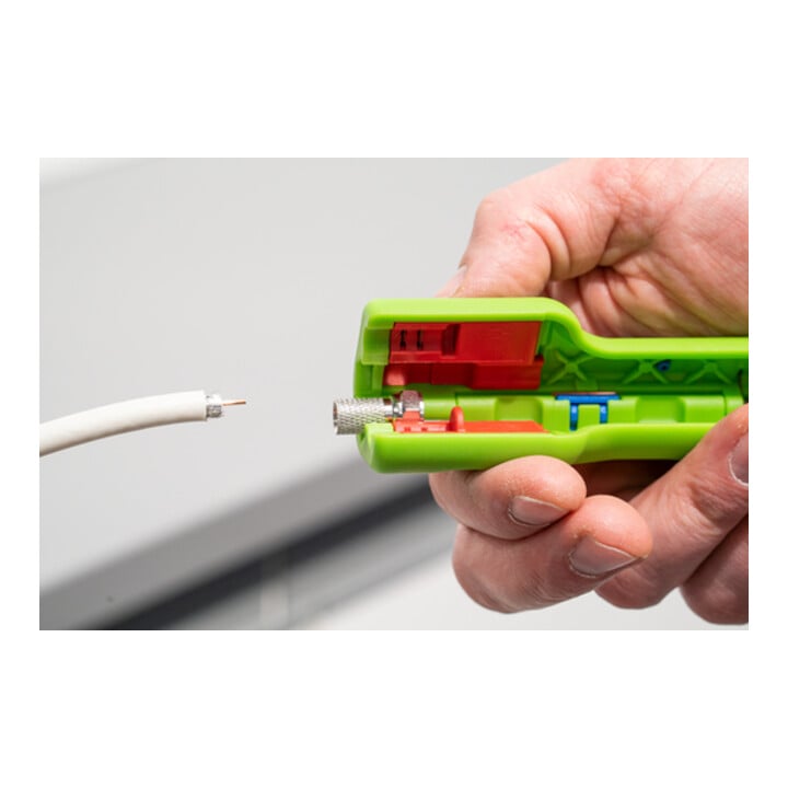 WEICON Abisolierwerkzeug Coax-Stripper No. 1 F Plus Green Line