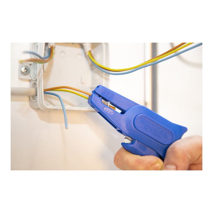WEICON Abisolierzange No. 5 Classic, für alle gängigen flexiblen und massiven Leiter, Arbeitsbereich 0,2 - 6,0 mm²
