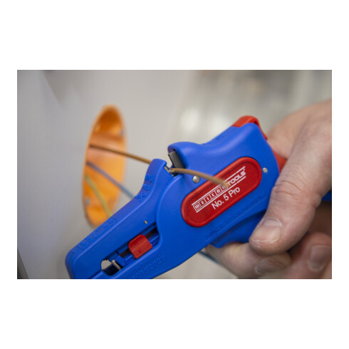 WEICON Abisolierzange No. 5 Pro, für alle gängigen flexiblen und massiven Leiter, Arbeitsbereich 0,2 – 16,0 mm²