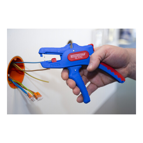 WEICON Abisolierzange No. 5 Pro, für alle gängigen flexiblen und massiven Leiter, Arbeitsbereich 0,2 – 16,0 mm²