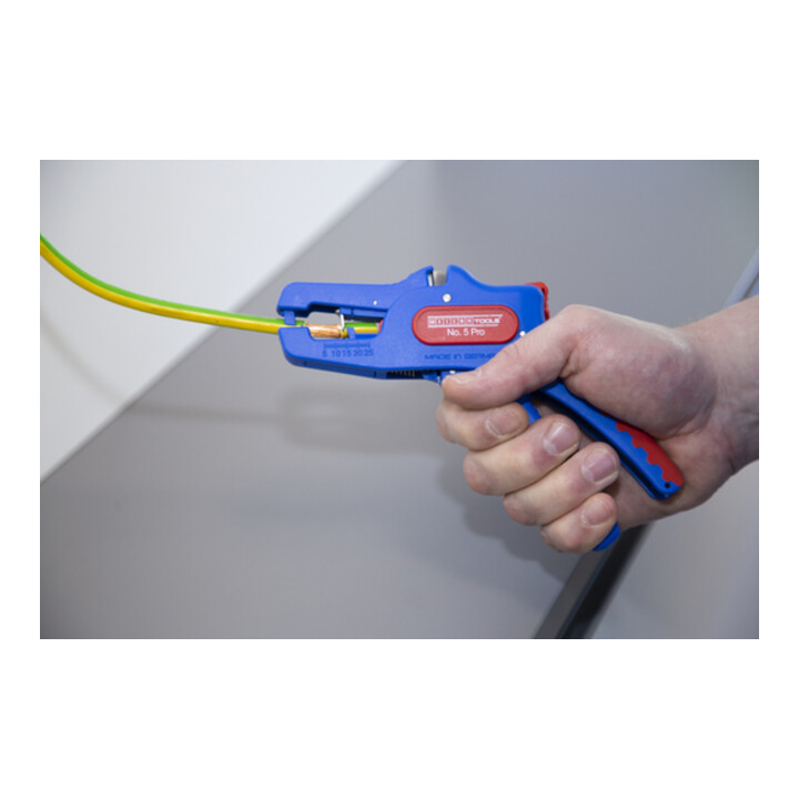 WEICON Abisolierzange No. 5 Pro, für alle gängigen flexiblen und massiven Leiter, Arbeitsbereich 0,2 – 16,0 mm²