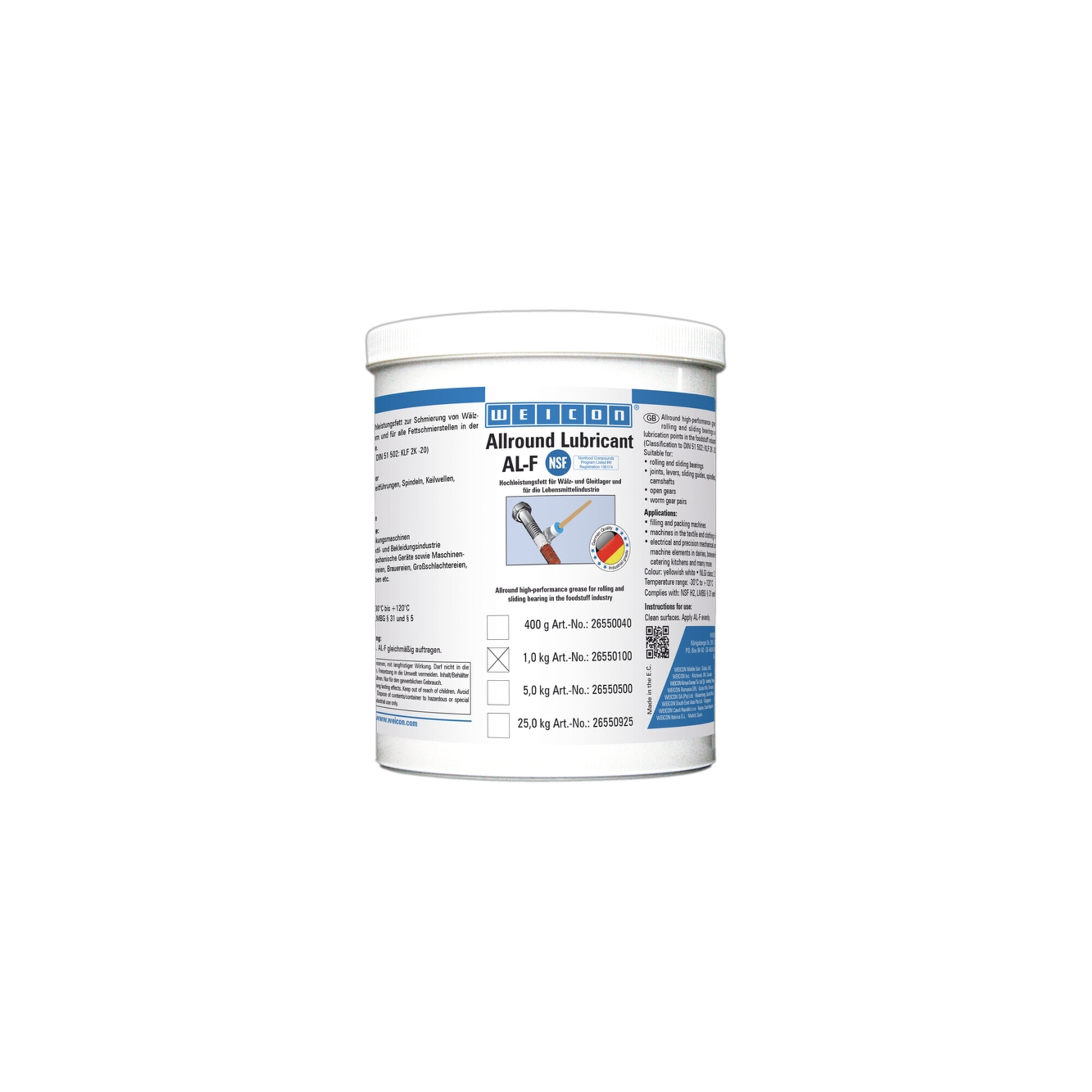 Weicon AL-F Hochleistungsfett 1,0 kg