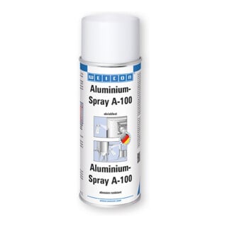 Weicon Alu-Spray A-100 b.+800GradC aluminium-métallique, ma bombe aérosol de 400 ml