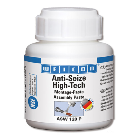 WEICON Anti-Seize High-Tech Assembly Paste 120 g Protection contre la corrosion sans métal