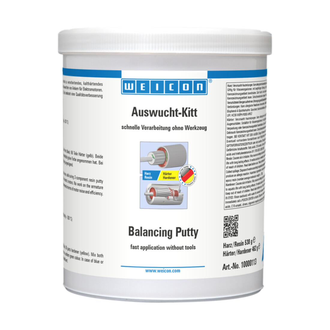WEICON Auswucht-Kitt, Epoxidharz-Paste, 1 kg