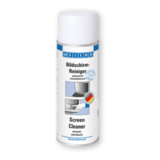WEICON Bildschirmreiniger, antistatischer und antireflektierender Reiniger, 200 ml, weiß