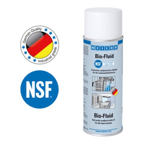 WEICON Bio-Fluid, Schmier- und Pflegeöl für den Lebensmittelbereich NSF H1, 200 ml, transparent