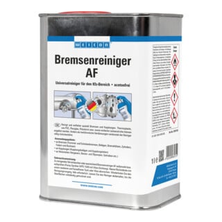 WEICON Bremsenreiniger AF, acetonfreier Universalreiniger für den Automobilbereich, 1 L, transparent
