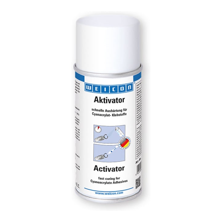 WEICON CA-Aktivator Spray, Aushärtebeschleuniger für Sekundenkleber, 150 ml